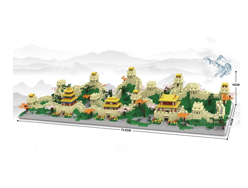 FULHOLPE 3-in-1 Great Wall 10,000-Piece Building Set