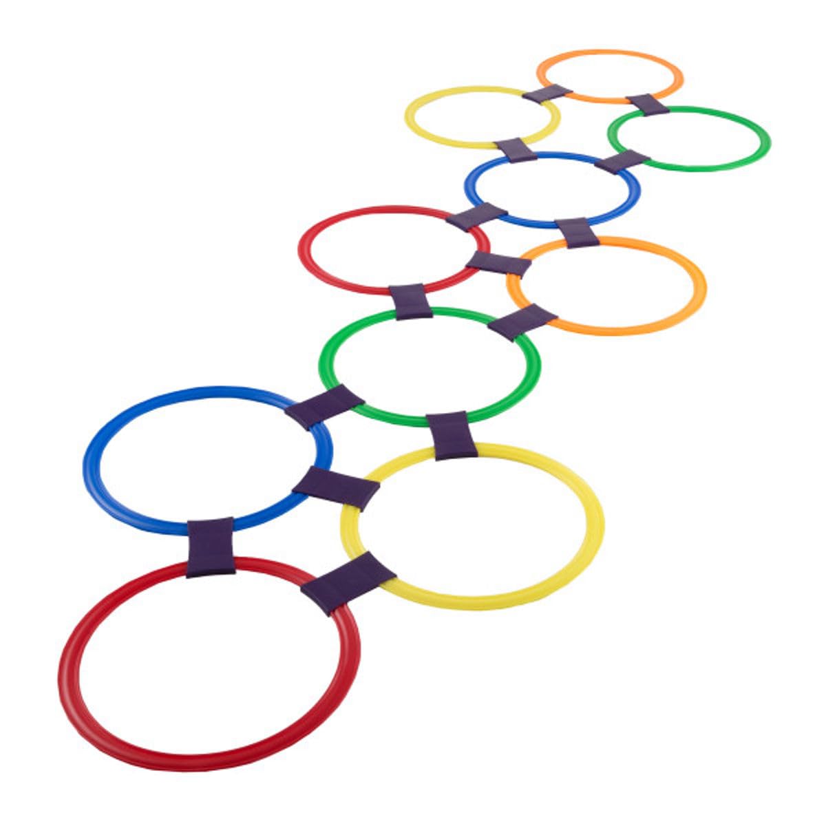 Hey! Play! Hopscotch Rings Game for Indoor and Outdoor Play