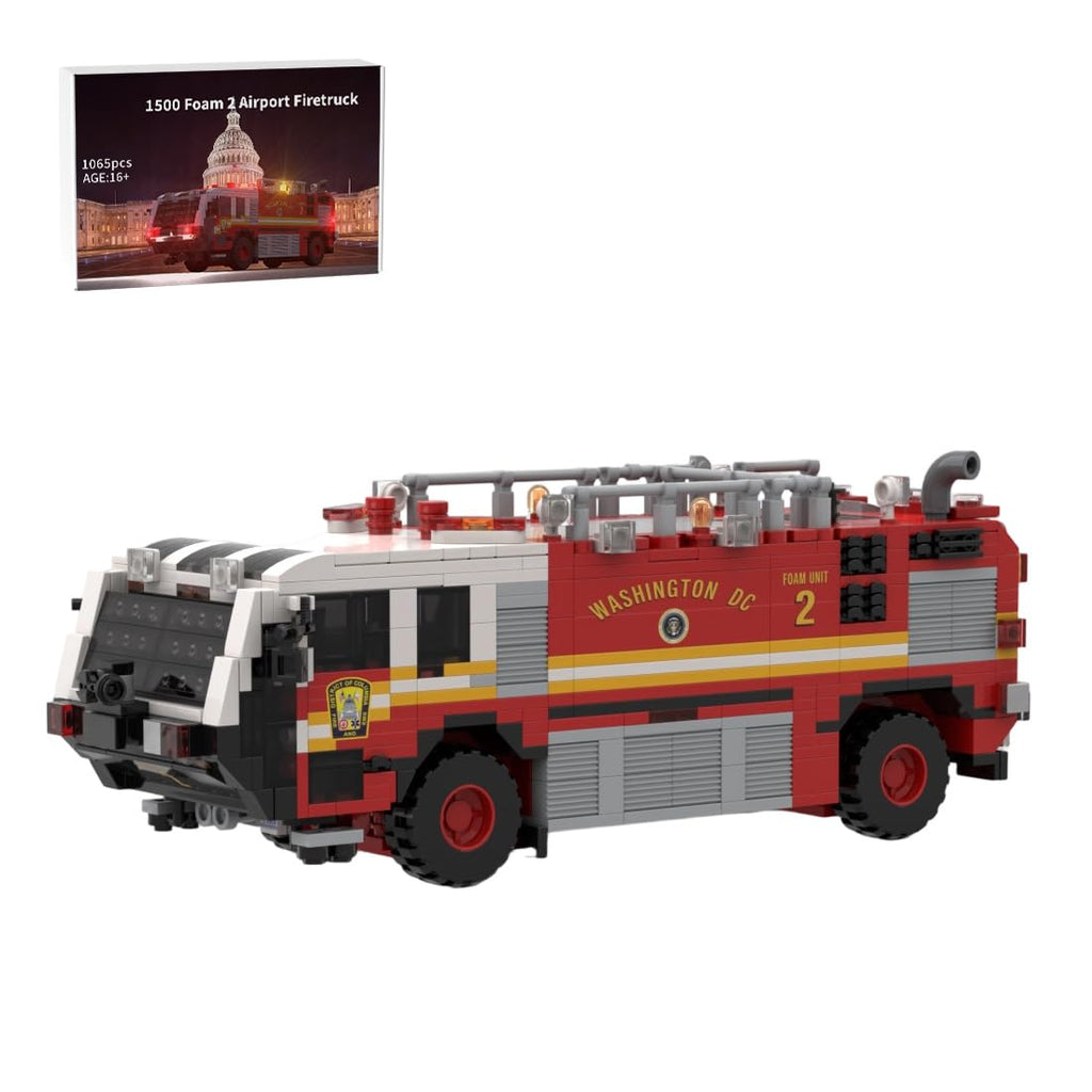 GoAssemb Type III Brush Fire Truck 767-Piece Building Set