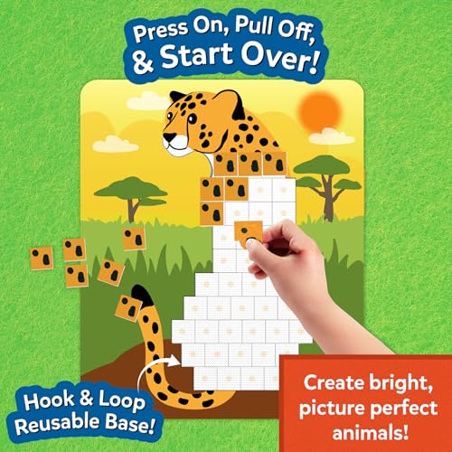 Skillmatics Reusable Mosaic 3D Craft Kit for Ages 3–8