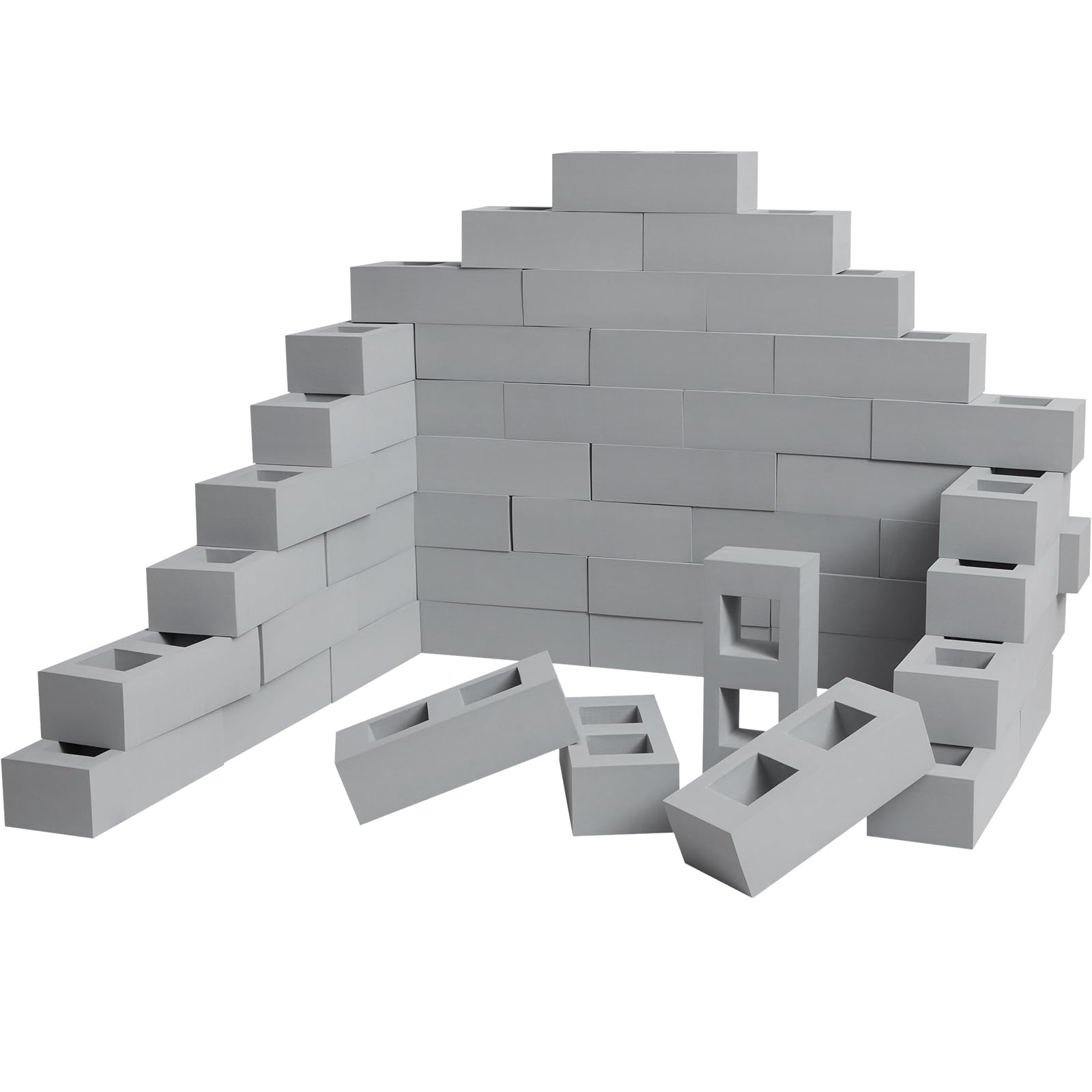 Zhanmai 50-Pack Large Foam Building Bricks for Kids