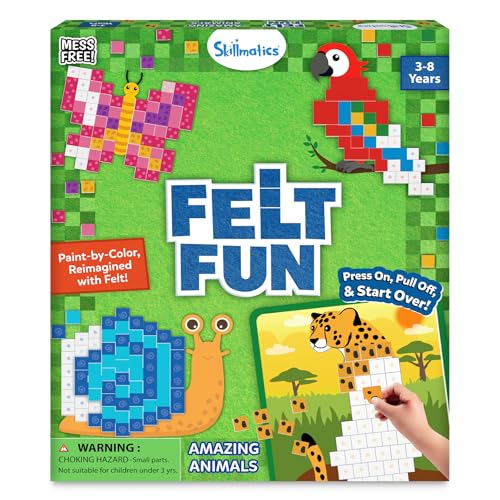 Skillmatics Reusable Mosaic 3D Craft Kit for Ages 3–8