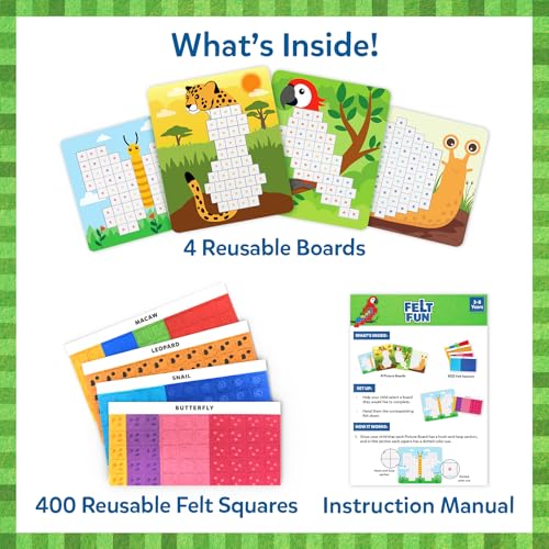 Skillmatics Reusable Mosaic 3D Craft Kit for Ages 3–8