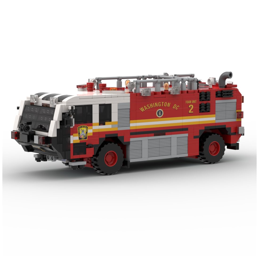 GoAssemb Type III Brush Fire Truck 767-Piece Building Set