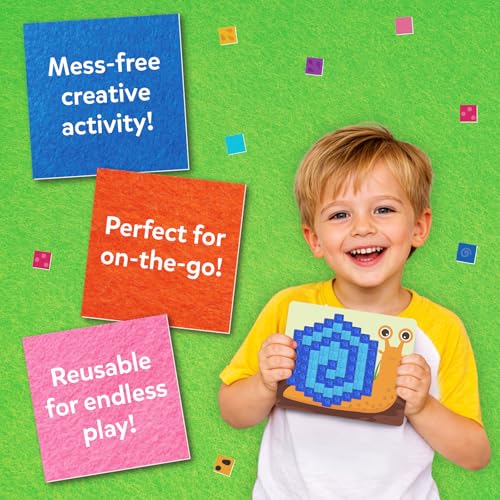 Skillmatics Reusable Mosaic 3D Craft Kit for Ages 3–8