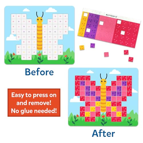 Skillmatics Reusable Mosaic 3D Craft Kit for Ages 3–8