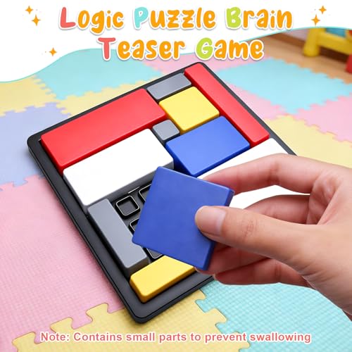 2-Piece Logic Puzzle Brain Teaser Set with 88 Challenges