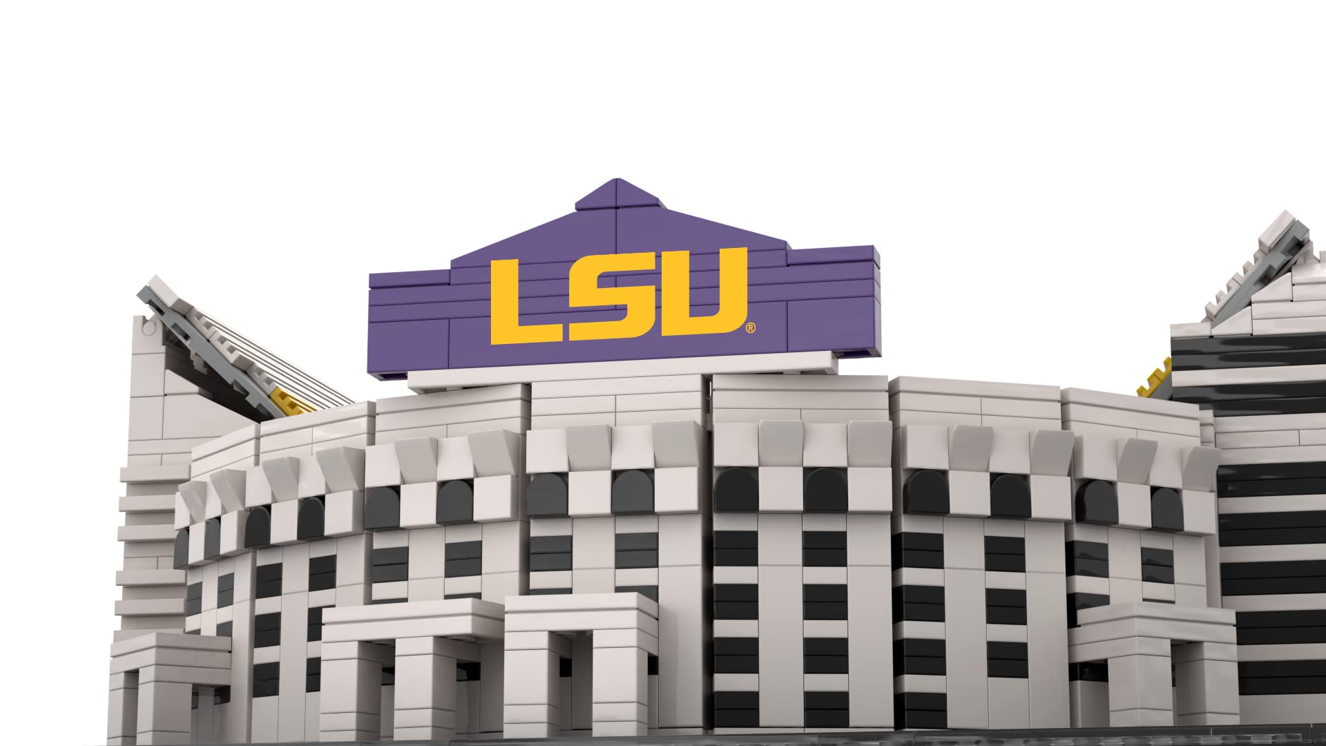 Pro-Lion LSU Tigers Stadium 2,298-Piece Building Kit