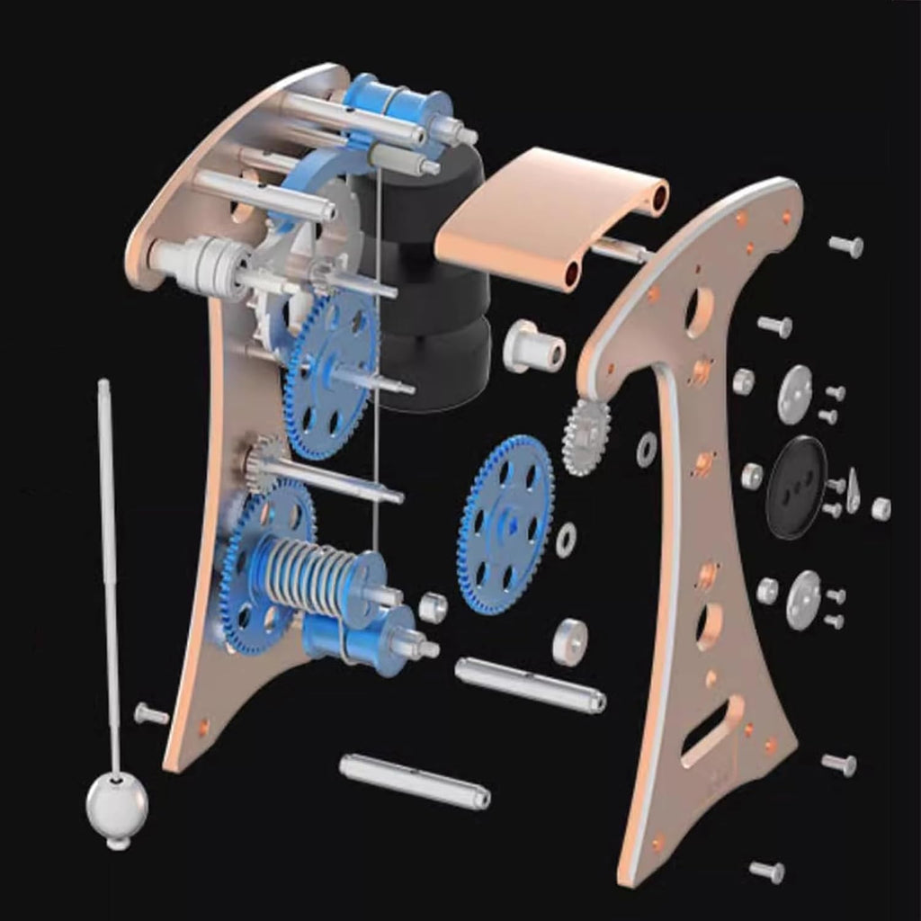 Mavdecll DIY Metal Pendulum Clock 3D Mechanical Model