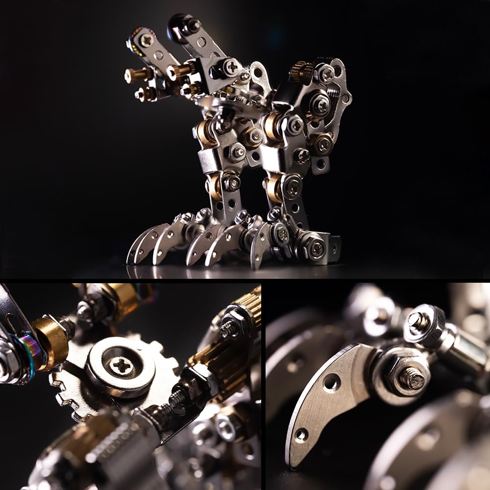 Arcynix Blue Dragon 3D Metal Puzzle Kit with LED Wings