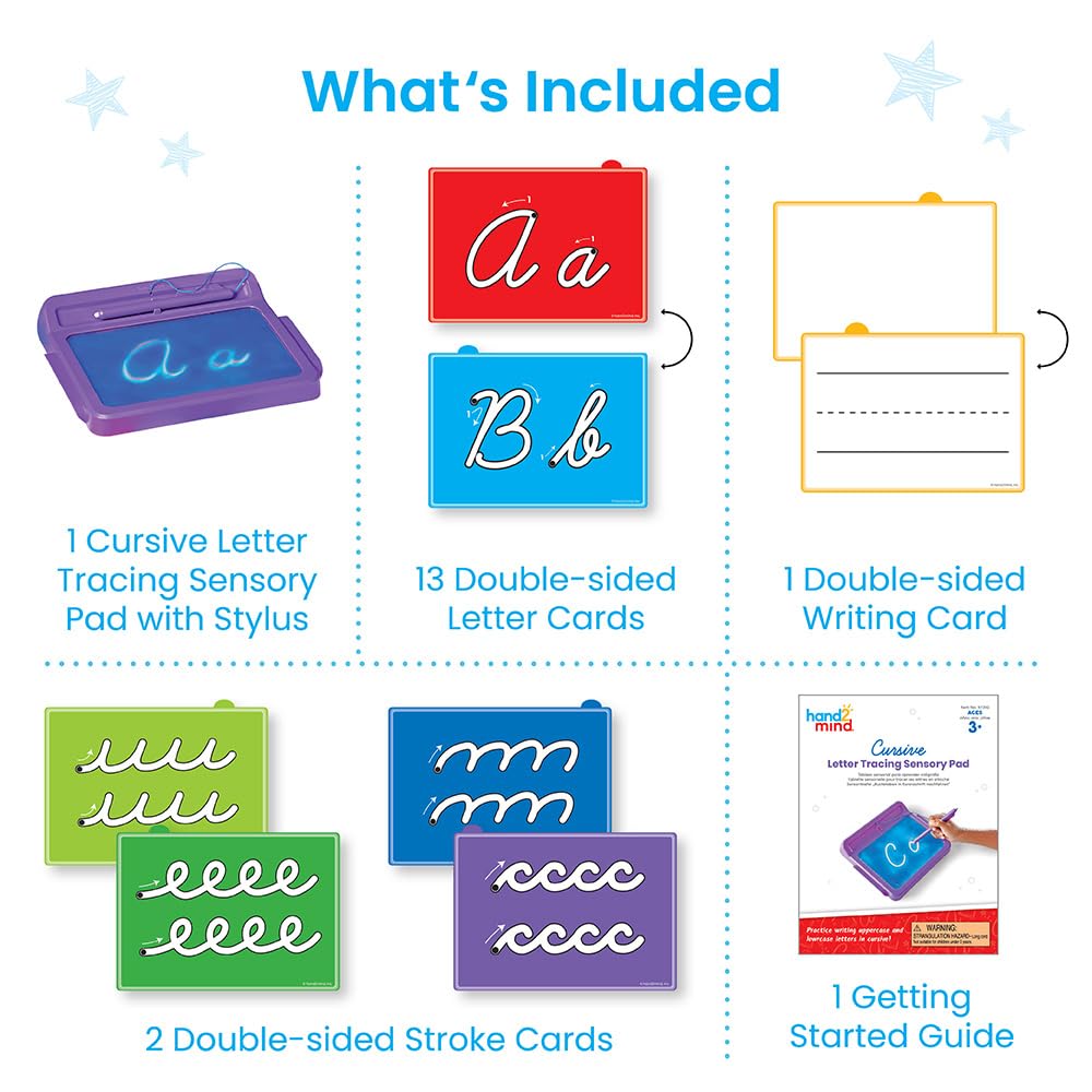 hand2mind Reusable Sensory Tracing Pad for Handwriting