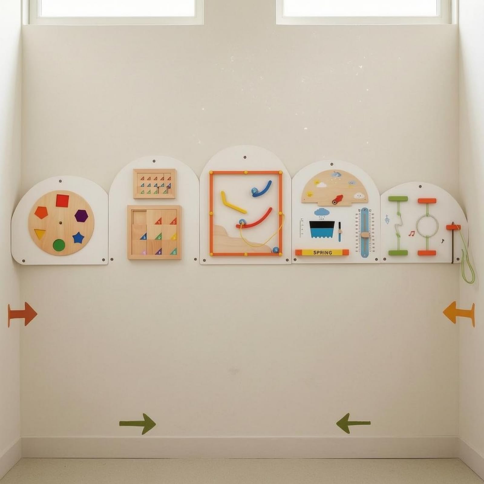 KQFCAZRE Interactive Sensory Busy Board for Fine Motor Skills
