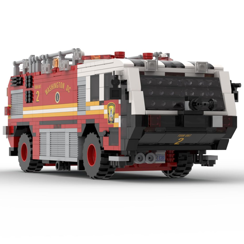 GoAssemb Type III Brush Fire Truck 767-Piece Building Set
