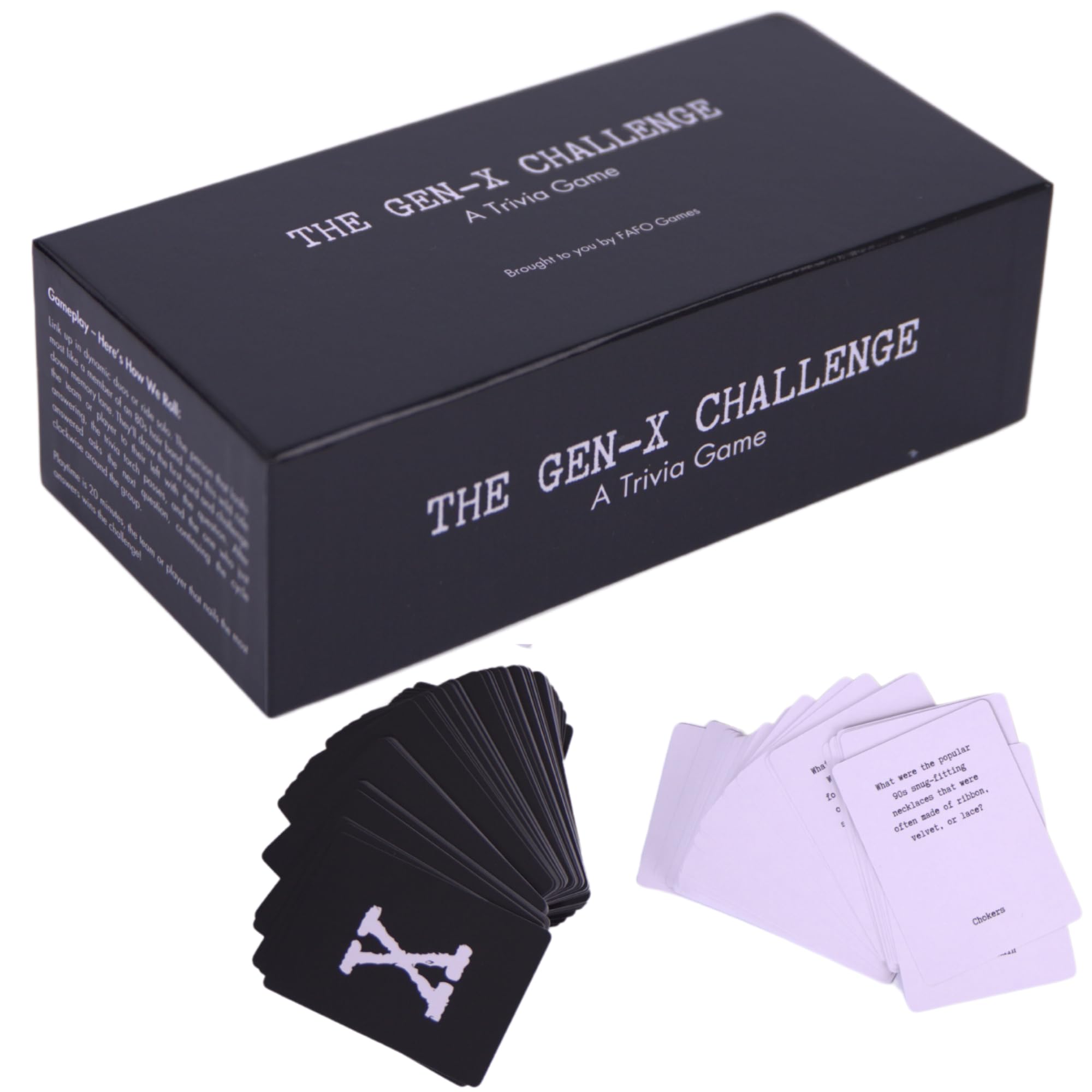 FAFO Games Gen-X Challenge 80s and 90s Trivia Game