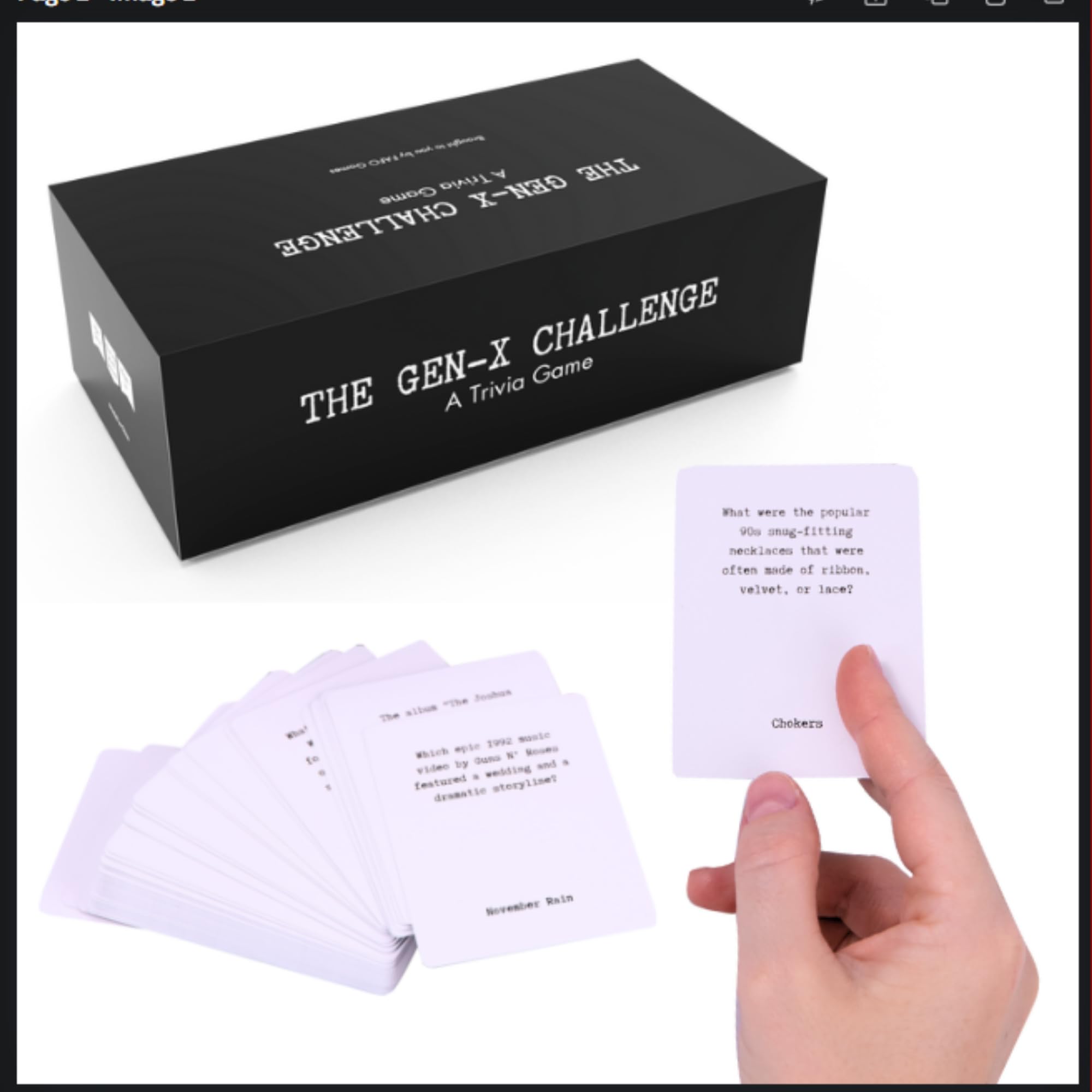 FAFO Games Gen-X Challenge 80s and 90s Trivia Game