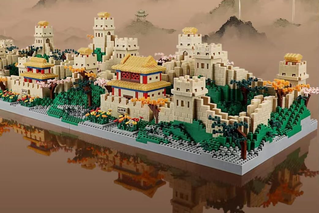 FULHOLPE 3-in-1 Great Wall 10,000-Piece Building Set