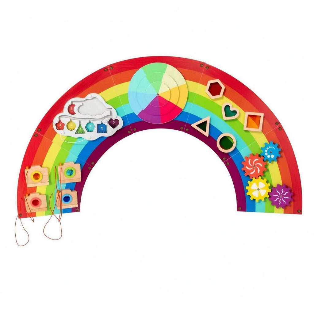 KQFCAZRE Interactive Sensory Busy Board for Fine Motor Skills