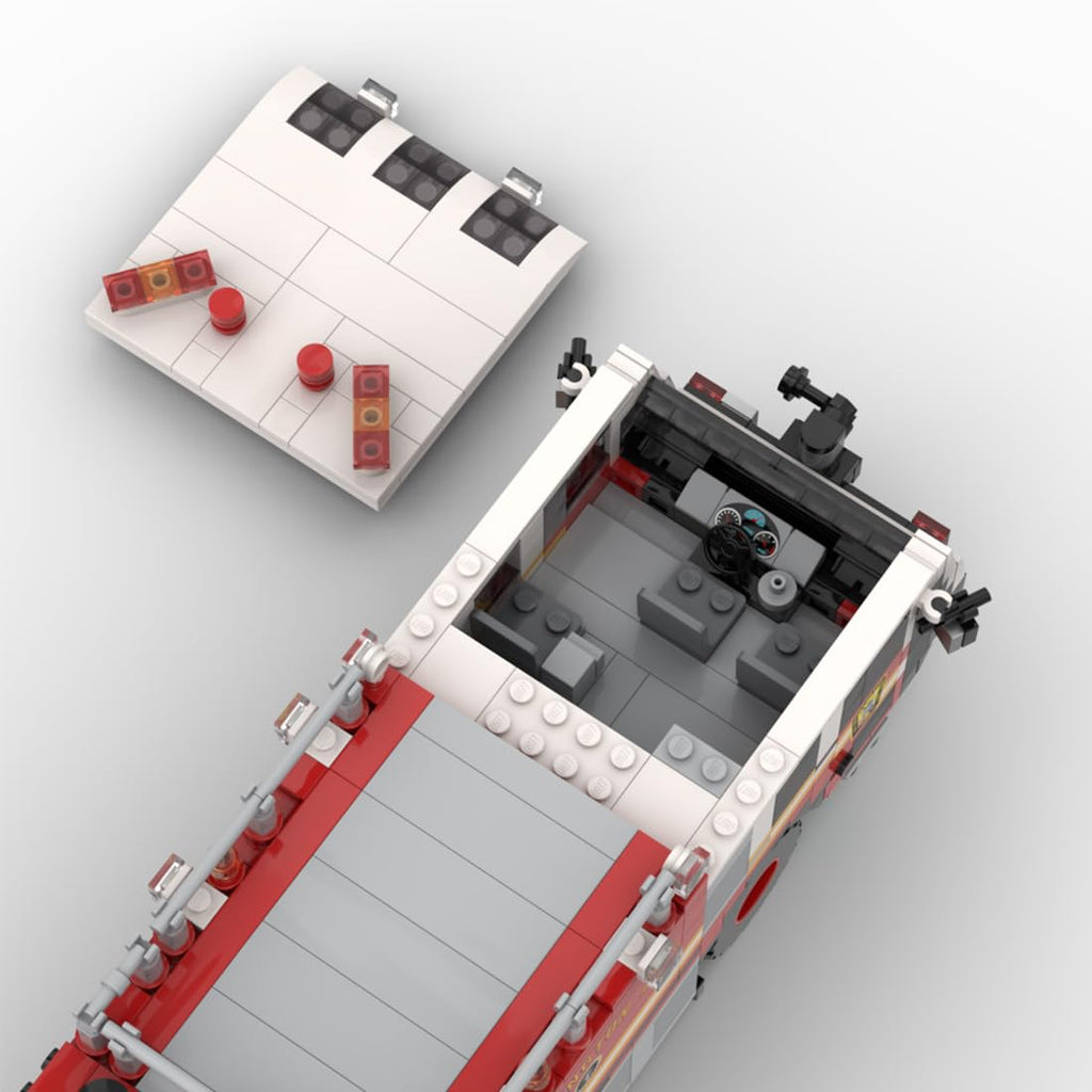 GoAssemb Type III Brush Fire Truck 767-Piece Building Set