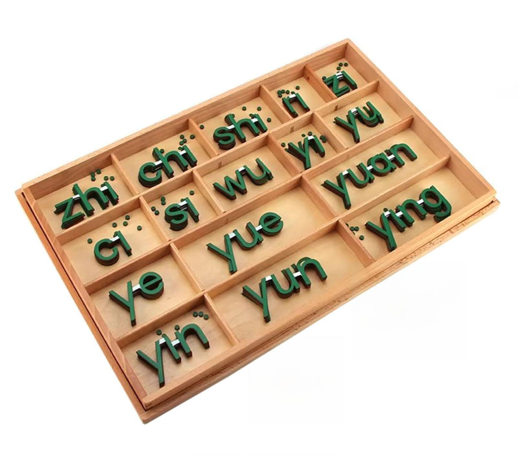 BANGYUA Montessori Wooden Movable Alphabet Learning Set