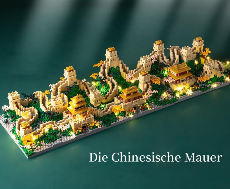 FULHOLPE 3-in-1 Great Wall 10,000-Piece Building Set