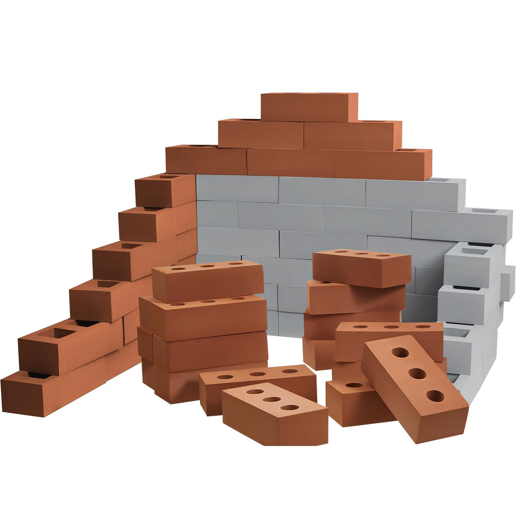 Zhanmai 50-Pack Large Foam Building Bricks for Kids
