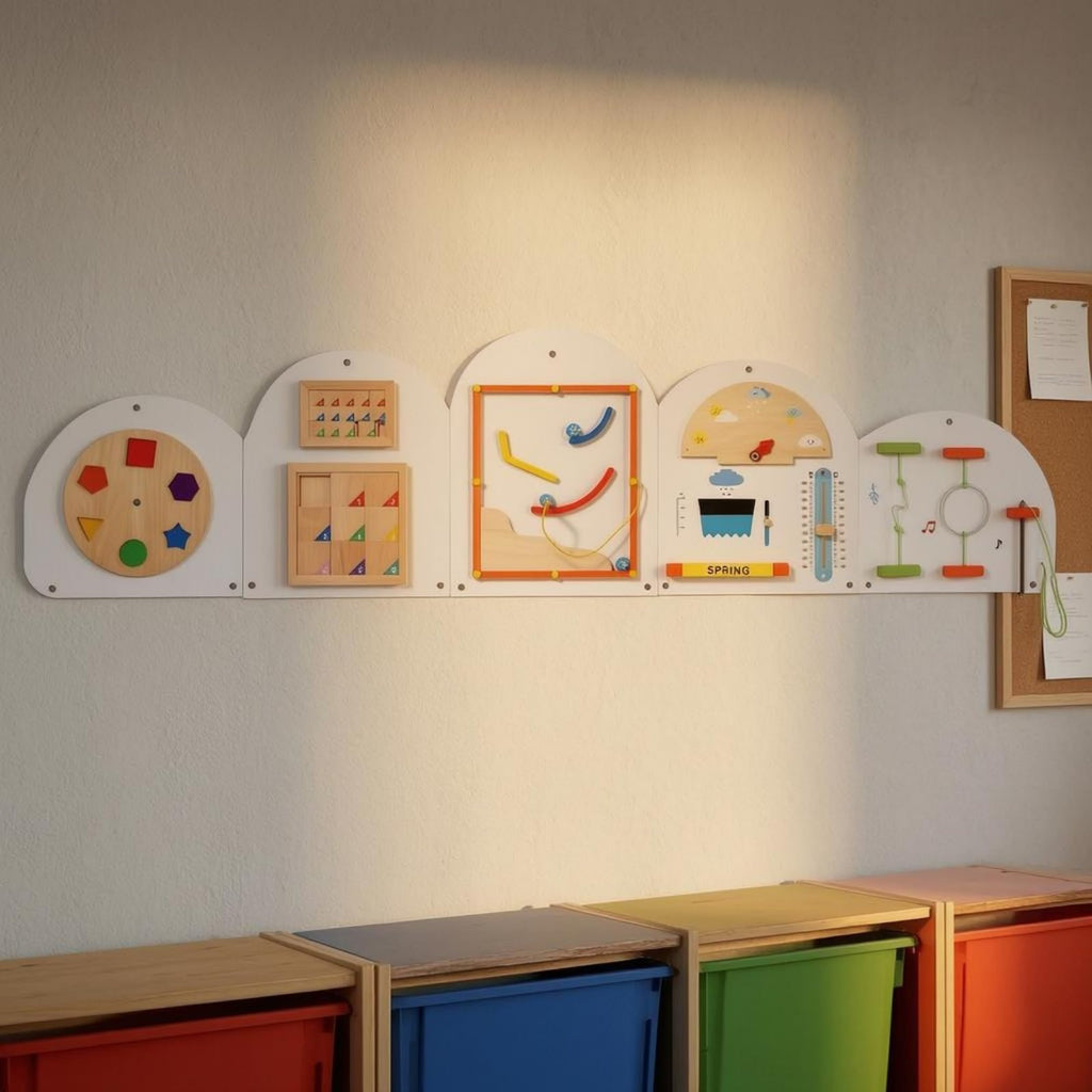 KQFCAZRE Interactive Sensory Busy Board for Fine Motor Skills
