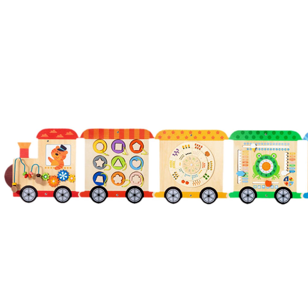 Harayaa Wooden Sensory Wall Board for Shapes and Colors