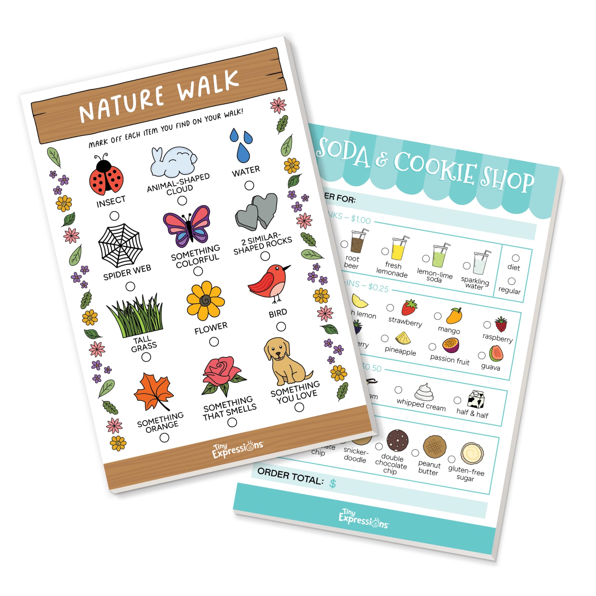 Playtime Notepads for Kids Drawing and Writing Activities