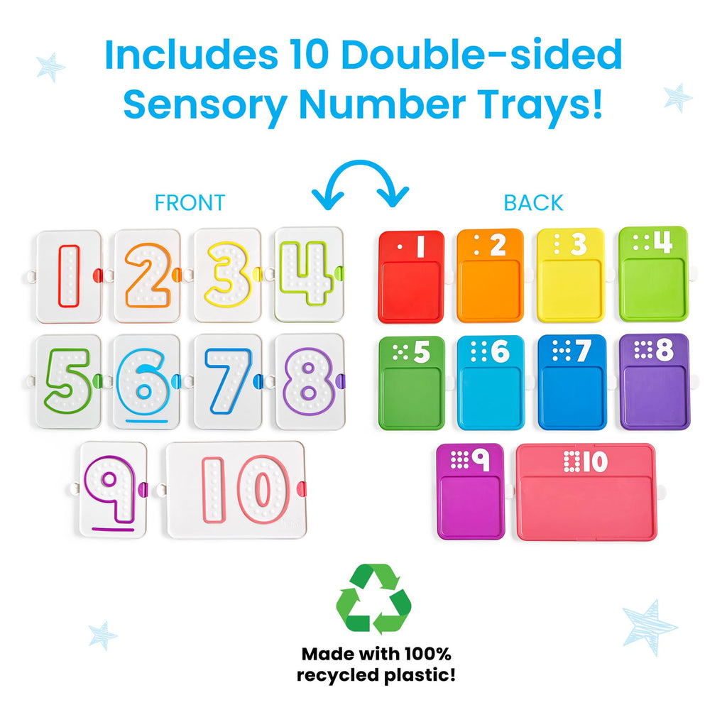 hand2mind Sensory Number Trays for Counting and Writing