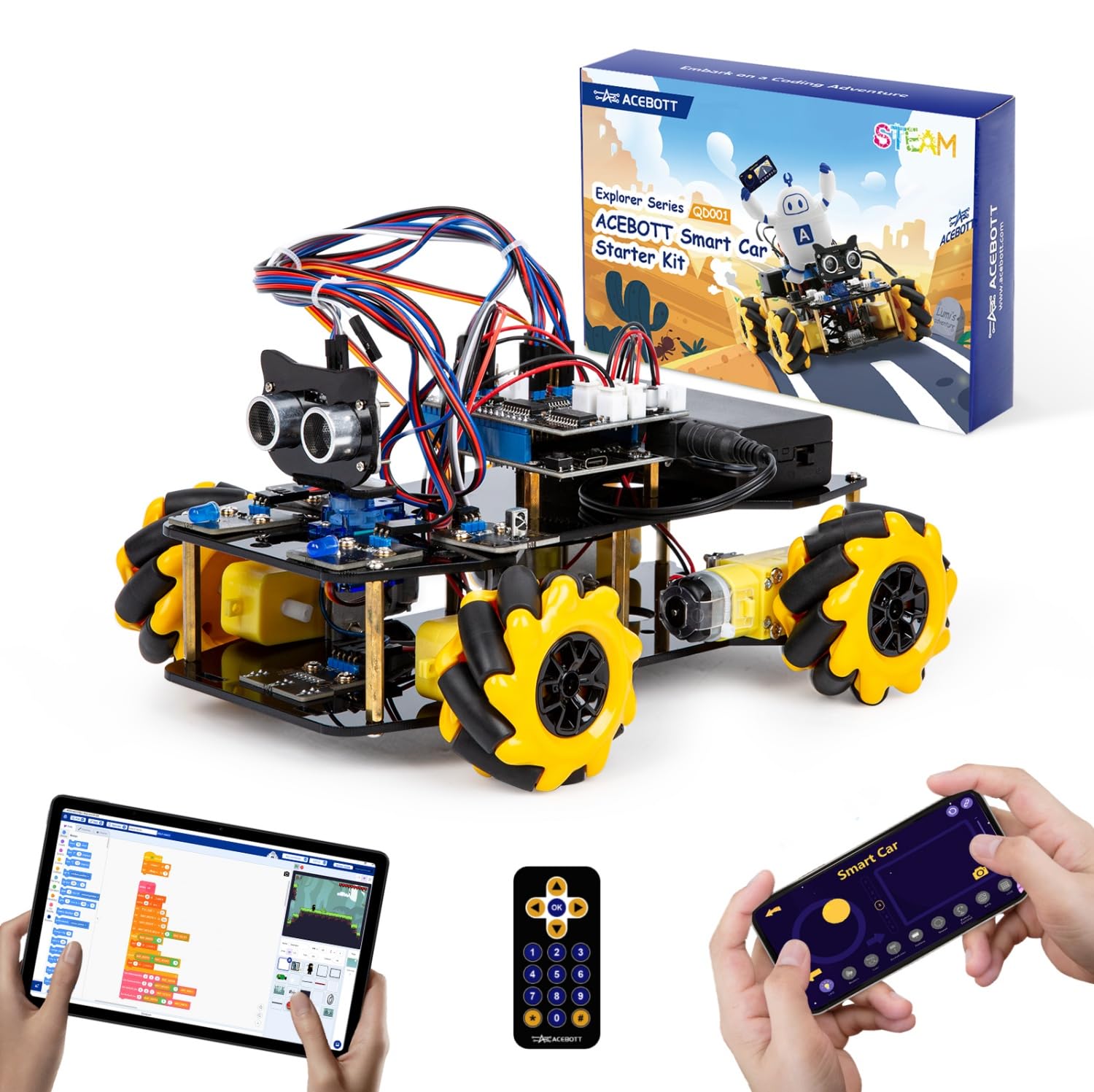 ACEBOTT Arduino Robot Kit with App and Remote Control
