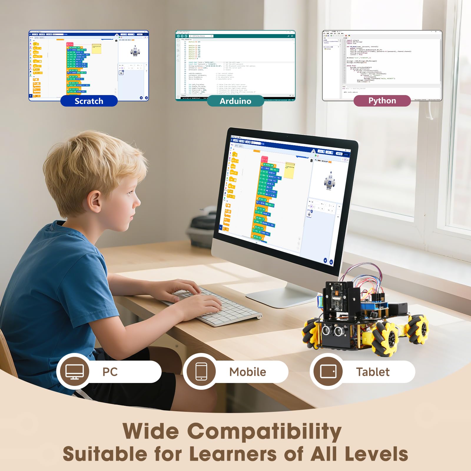 ACEBOTT Arduino Robot Kit with App and Remote Control
