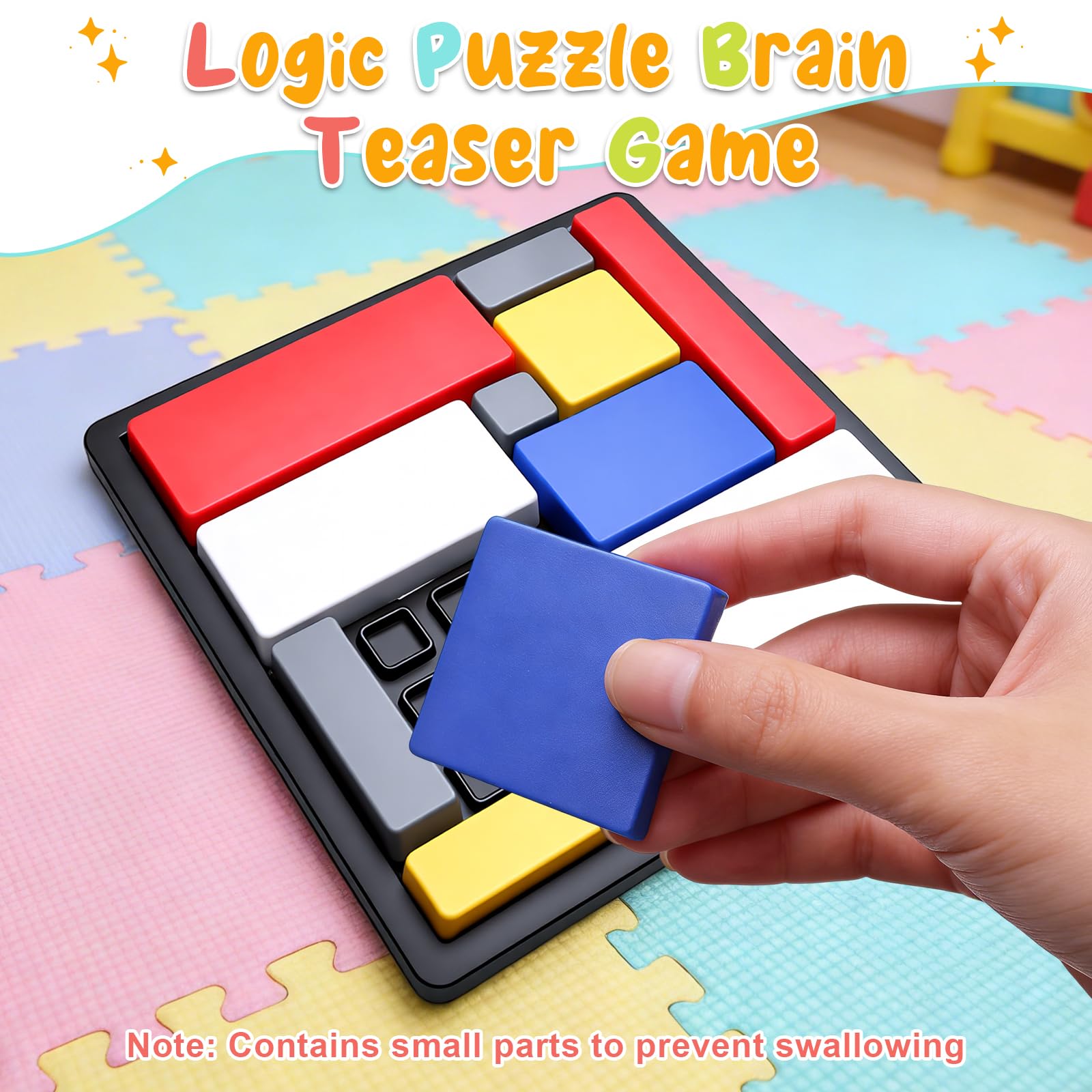 2-Piece Logic Puzzle Brain Teaser Set with 88 Challenges