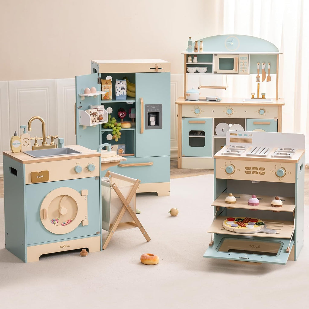 ROBOTIME Wooden Kitchen Playset for Toddlers and Kids