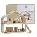 PlanToys Victorian Wooden Dollhouse Playset for Kids