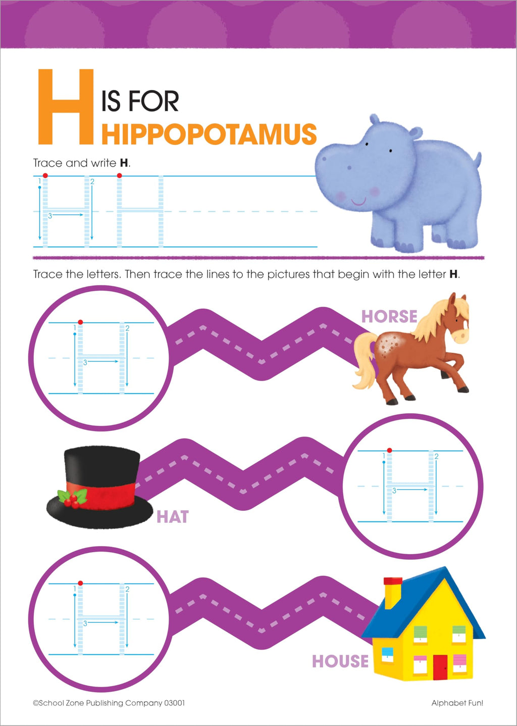 School Zone Alphabet Fun Write-and-Reuse Workbook