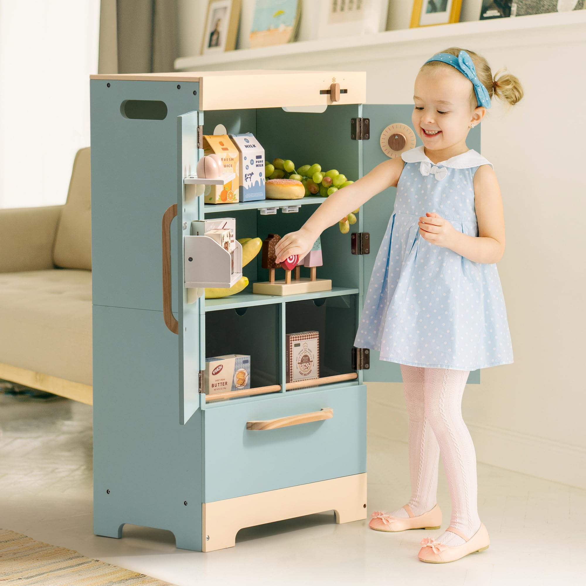 ROBOTIME Wooden Kitchen Playset for Toddlers and Kids
