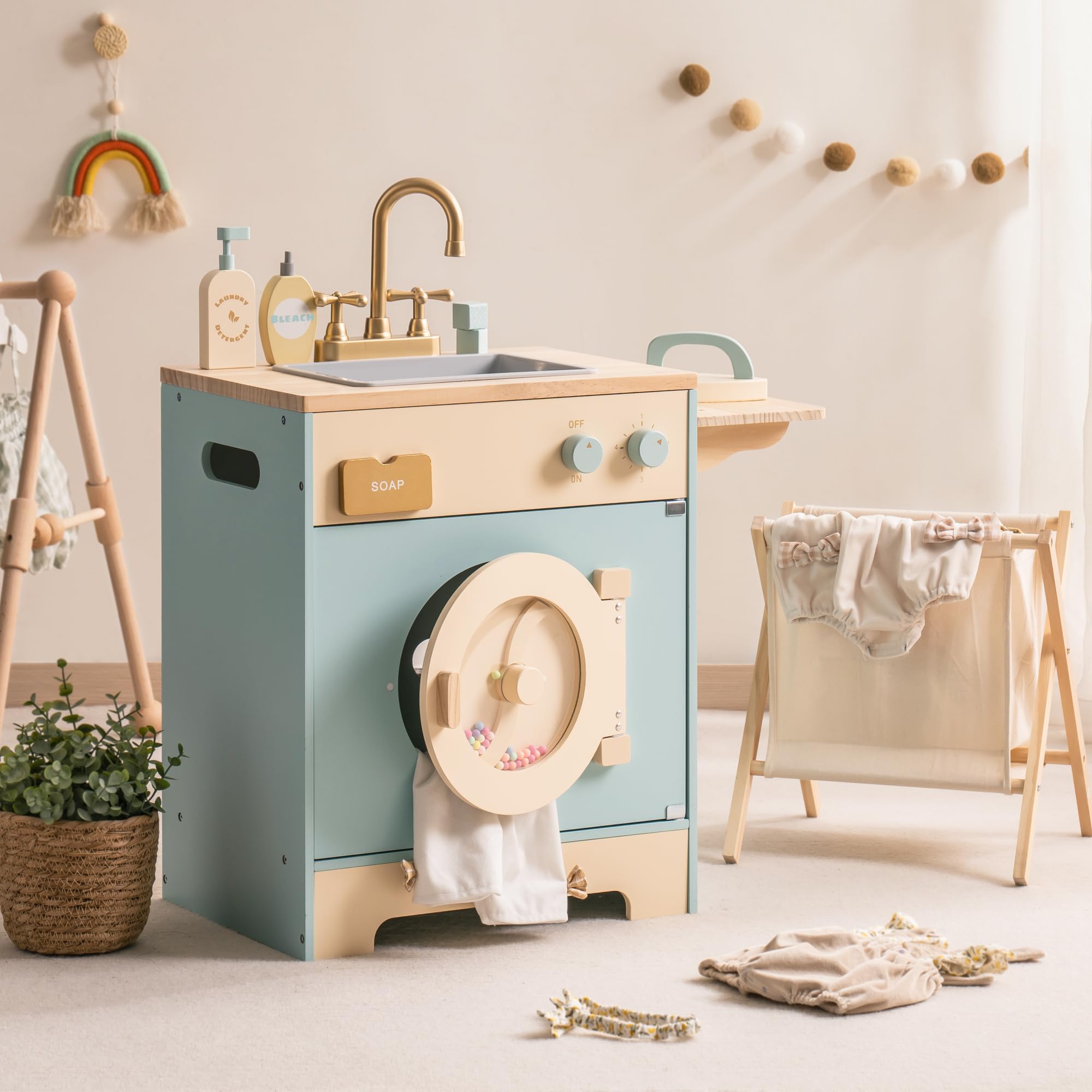 ROBOTIME Wooden Kitchen Playset for Toddlers and Kids