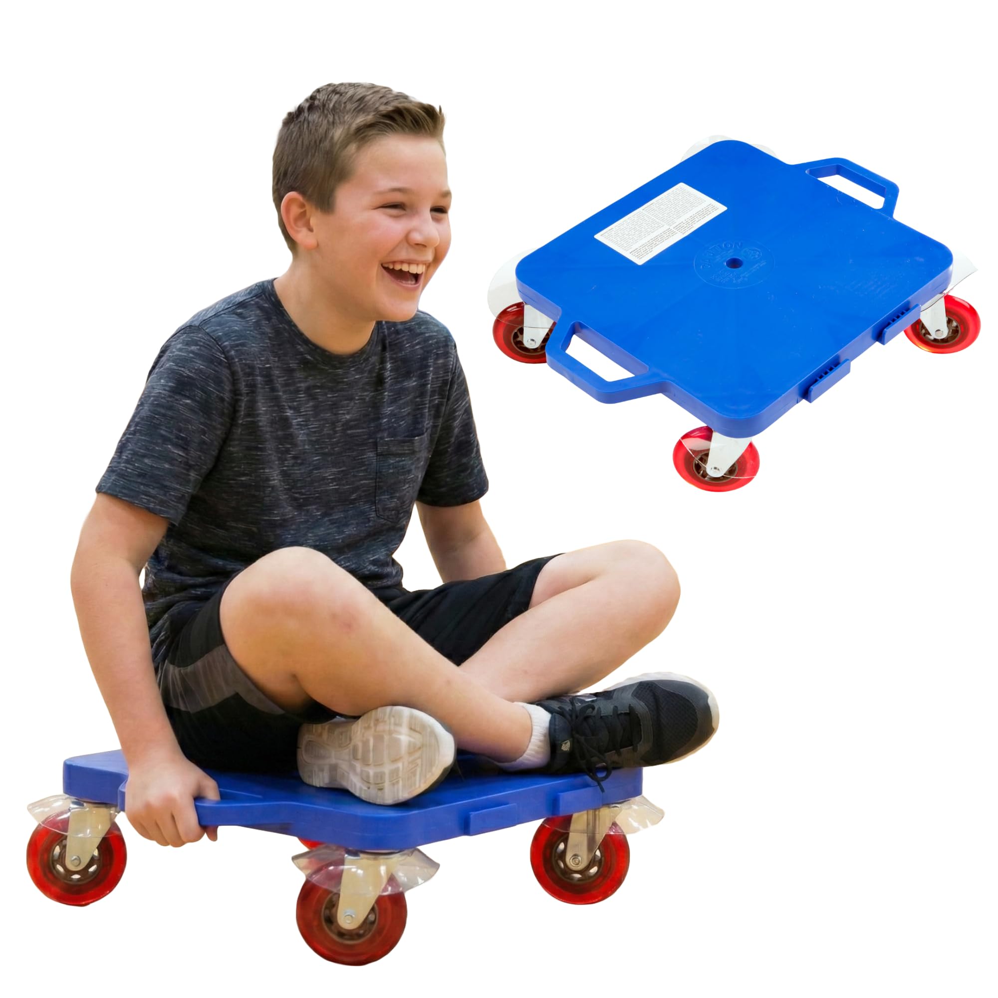 Cosom 16-Inch Sit and Scoot Board with Safety Handles