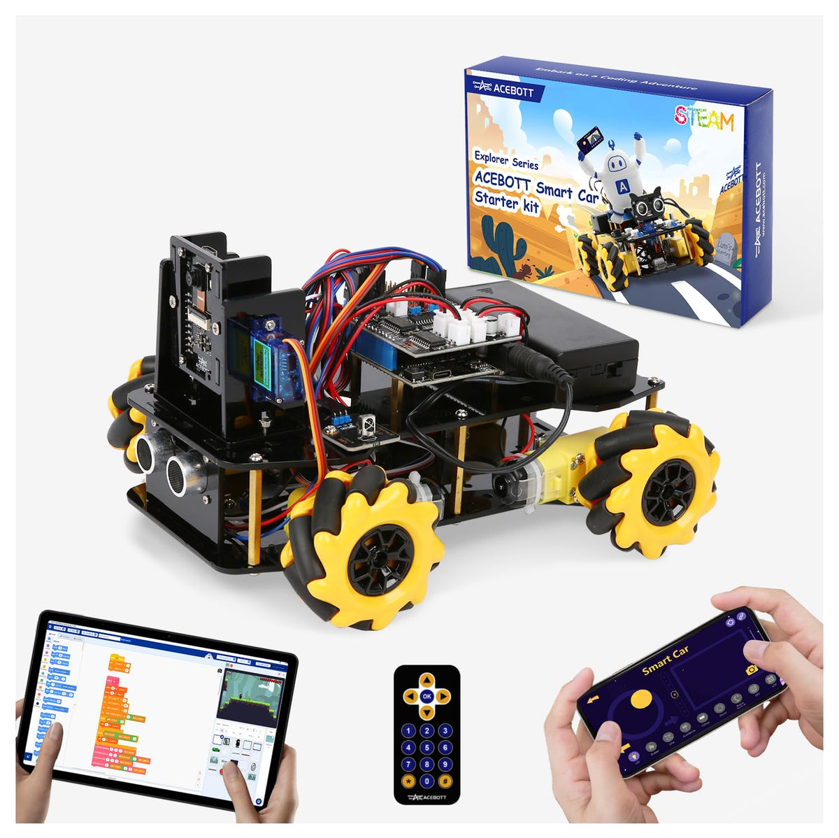 ACEBOTT Arduino Robot Kit with App and Remote Control