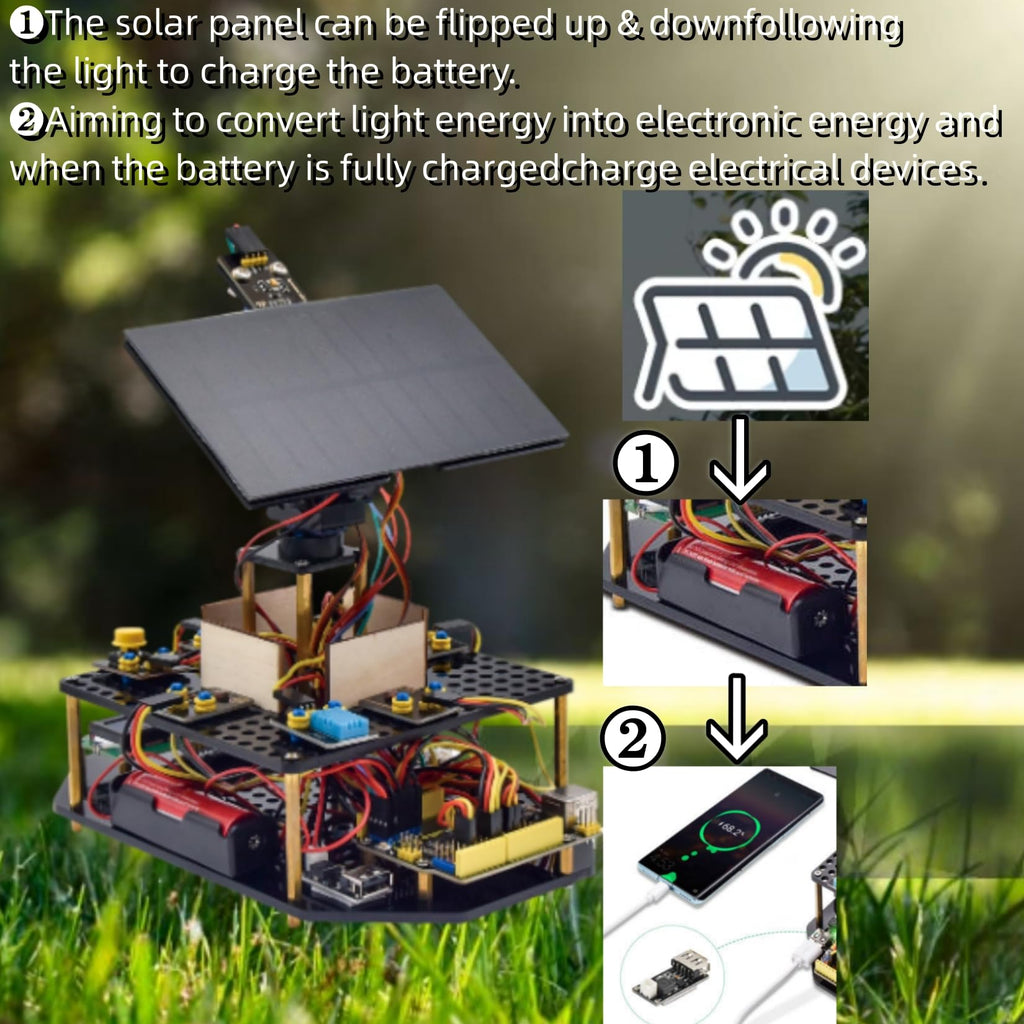 KEYESTUDIO Solar Tracking Arduino Kit for Teens and Adults