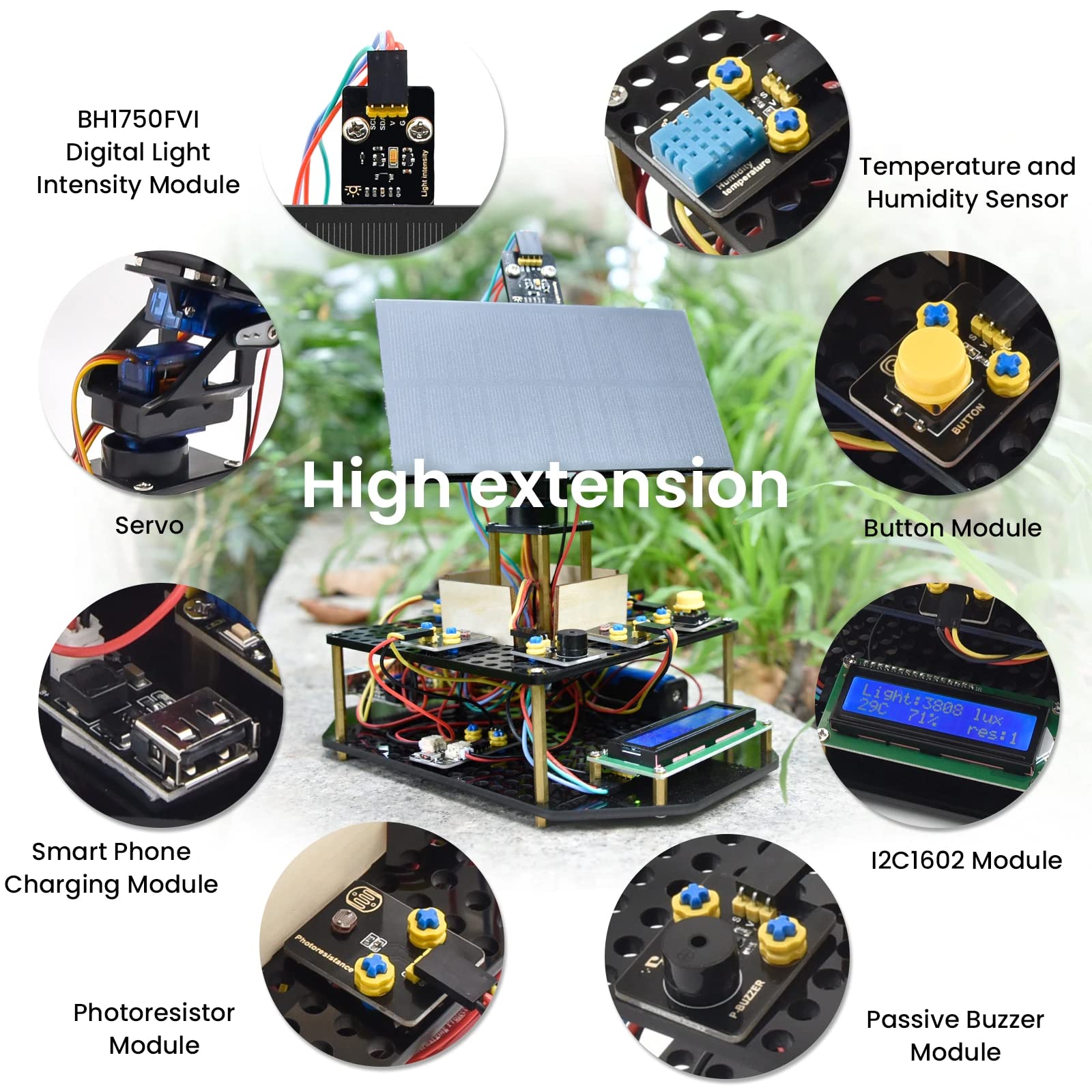 KEYESTUDIO Solar Tracking Arduino Kit for Teens and Adults
