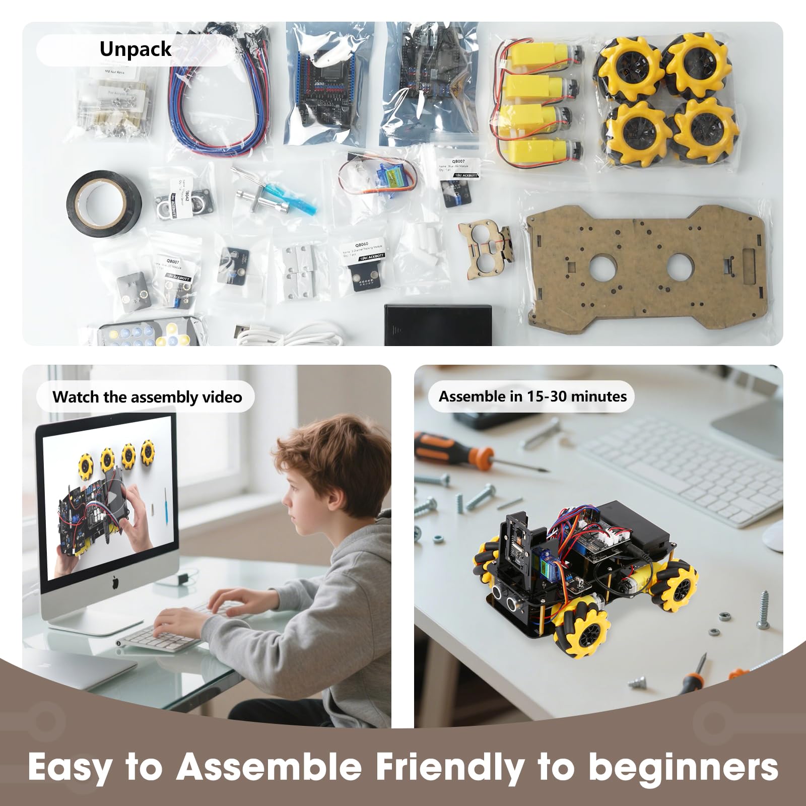 ACEBOTT Arduino Robot Kit with App and Remote Control