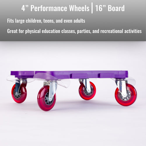 Cosom 16-Inch Sit and Scoot Board with Safety Handles