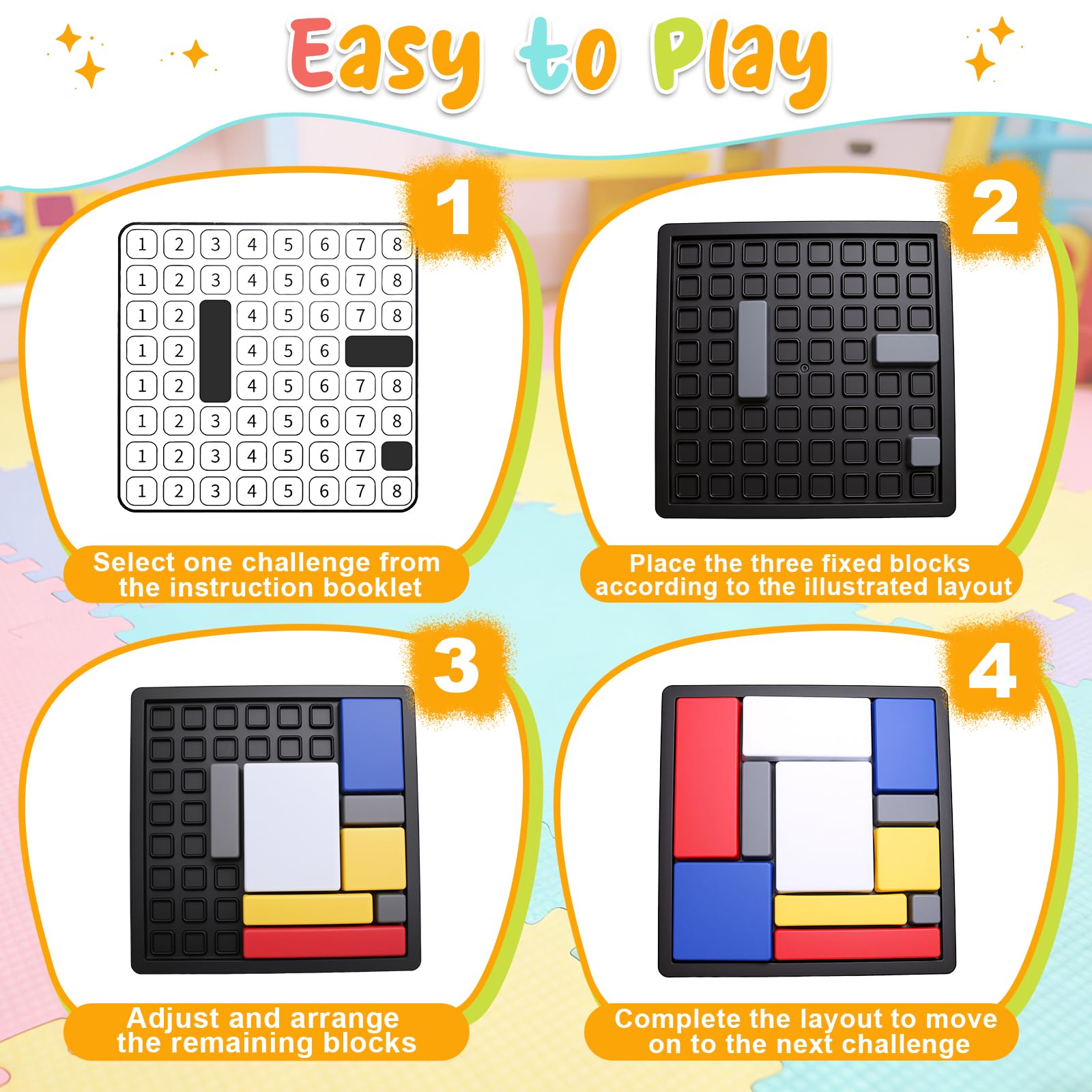 2-Piece Logic Puzzle Brain Teaser Set with 88 Challenges