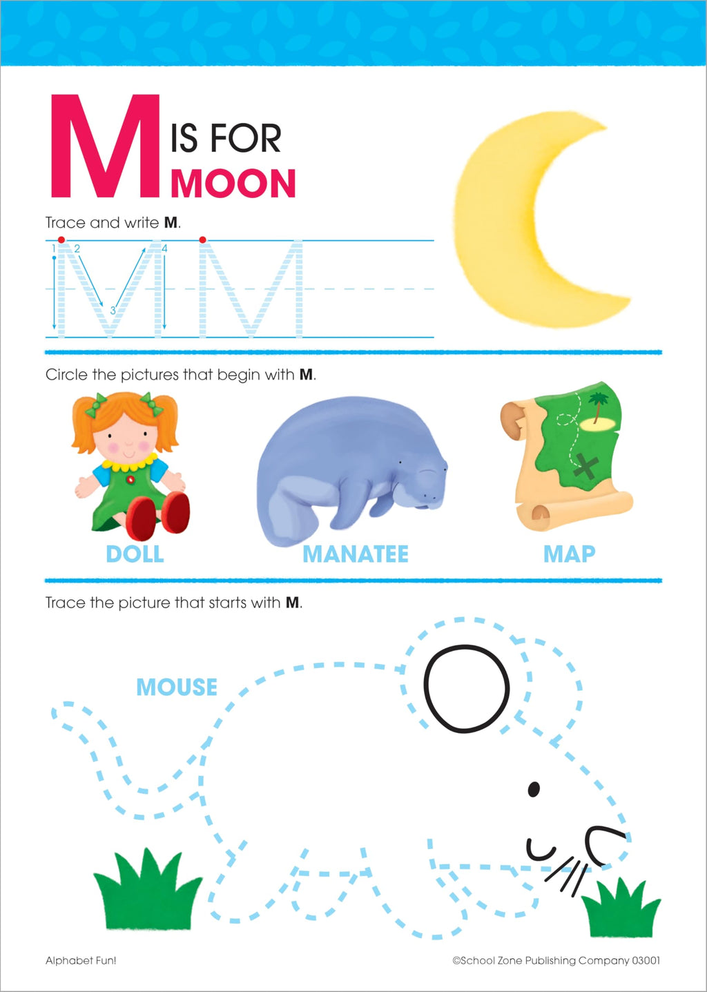 School Zone Alphabet Fun Write-and-Reuse Workbook