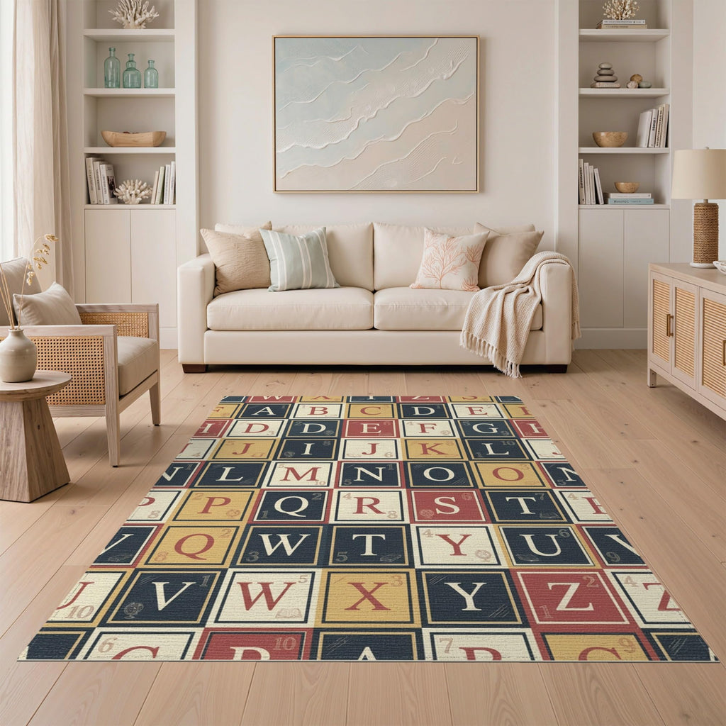 ODIKA Washable Non-Slip Stain-Resistant Area Rug