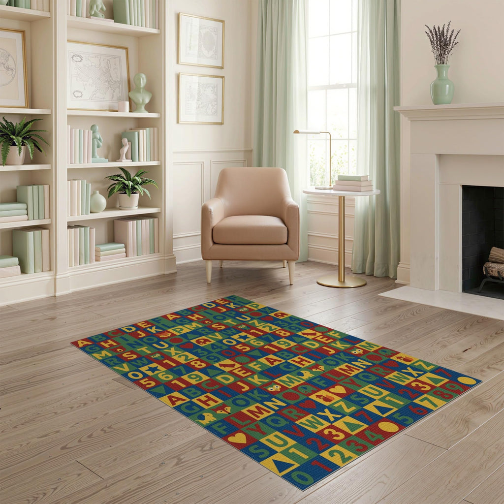 ODIKA Washable Non-Slip Stain-Resistant Area Rug