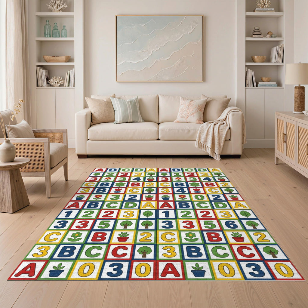 ODIKA Washable Non-Slip Stain-Resistant Area Rug