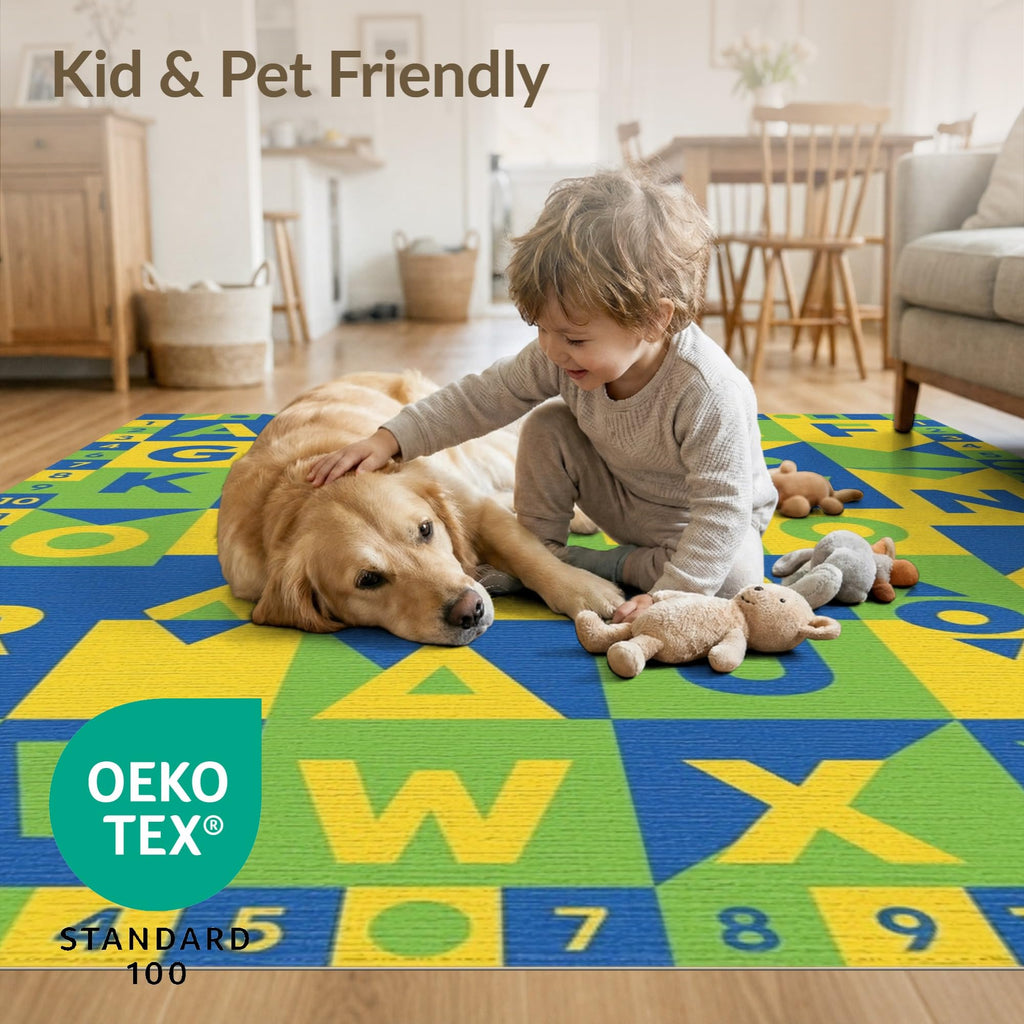 ODIKA Washable Non-Slip Stain-Resistant Area Rug