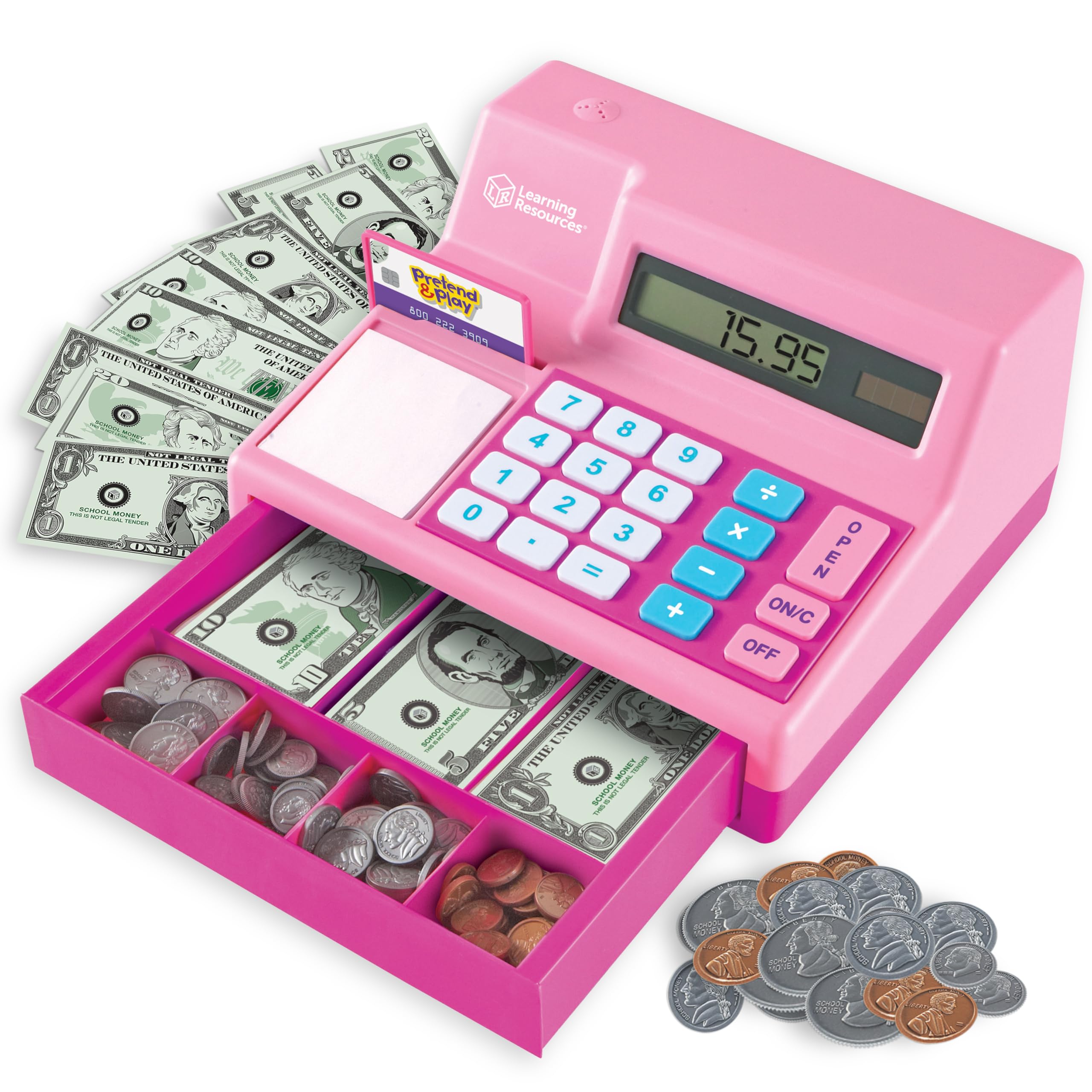 Learning Resources Pretend Play Calculator Cash Register